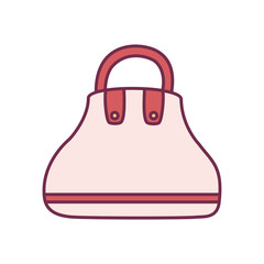 Isolated purse line and fill style icon vector design