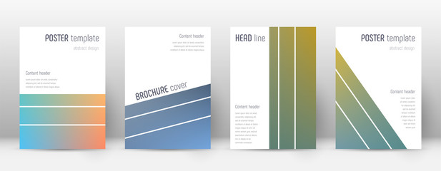 Flyer layout. Geometric surprising template for Br