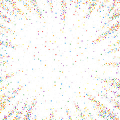 Festive confetti. Celebration stars. Childish brig