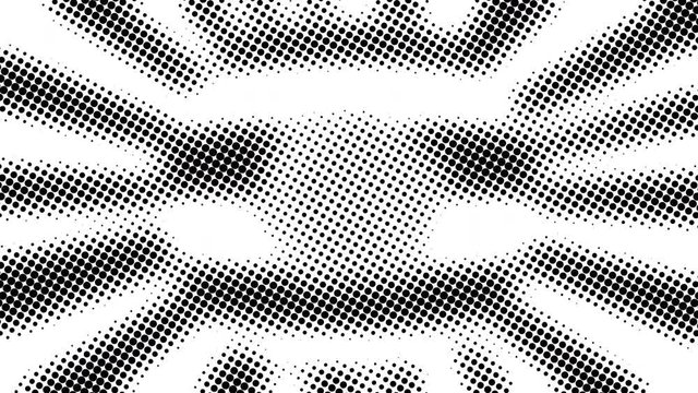 Half tone of many dots, computer generated abstract background, 3D rendering simple backdrop with optical illusion effect