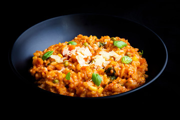 Italian risotto with tomatoes