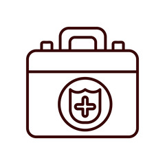 fire kit line style icon vector design