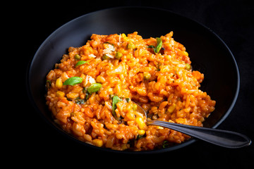 Italian risotto with tomatoes