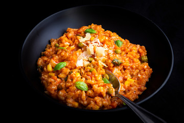 Italian risotto with tomatoes