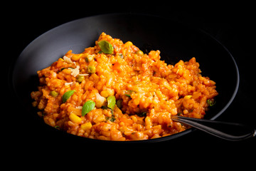 Italian risotto with tomatoes