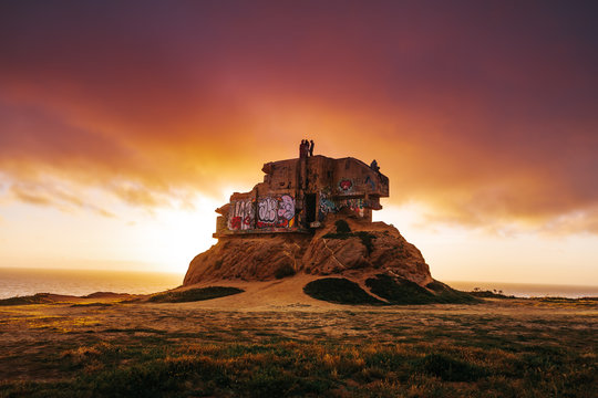 Devils Slide Bunker at Sunset