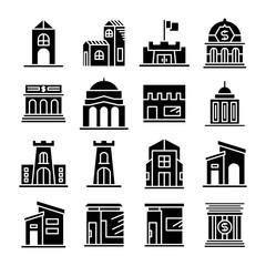 Fototapeta premium building and construction icons vector set