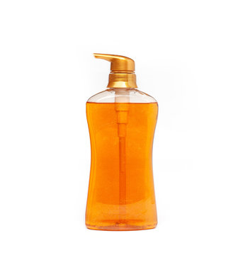 bottle gel plastic for protection against the virus, Covid 19, Concept coronavirus 2019. isolated with clipping on white background