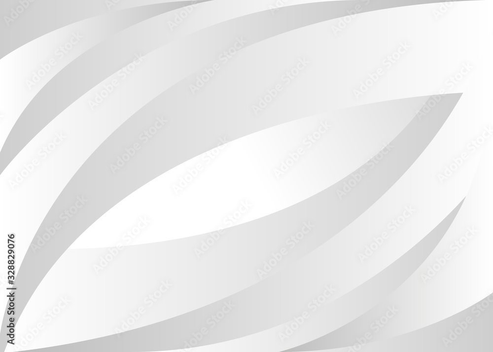 Wall mural abstract gradient background. geometric white and gray color pattern. vector illustration