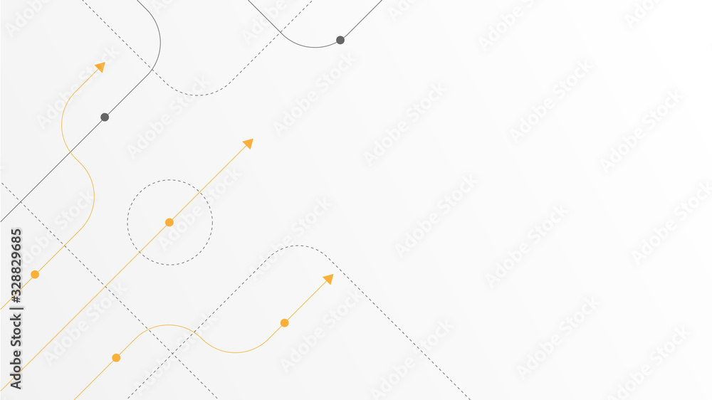 Fototapete Abstract geometric Circuit connect lines and dots.Simple technology graphic background.Illustration Vector design Network technology and Connection concept.