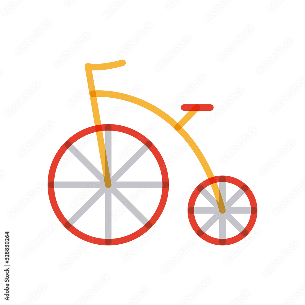 Poster isolated bike multiply line style icon vector design