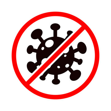 No Virus Ban Virus Or Coronavirus Or COVID-19 Symbol