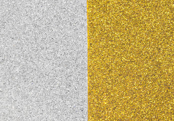 shimmering glitter half golden and half silver ideal for decorat