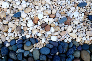 stone back ground. pebbles on the beach