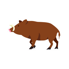 Cute boar vector graphic element design