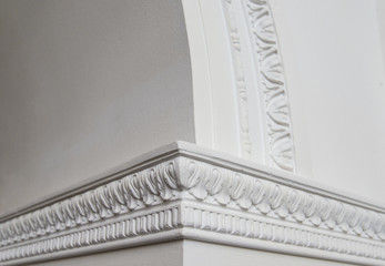 decorative decoration stucco on the wall