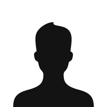 Male Avatar Profile Picture Icon Isolated On White Background, Vector Illustration