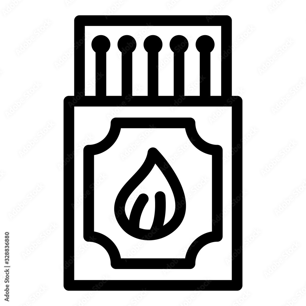 Poster match box icon. outline match box vector icon for web design isolated on white background