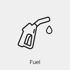 fuel icon vector. Linear style sign for mobile concept and web design. fuel symbol illustration. Pixel vector graphics - Vector.