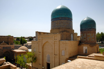Shah-i-Zinda Ensemble (medieval memorial cemetery). Samarkand, Uzbekistan.