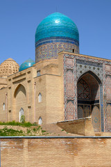 Shah-i-Zinda Ensemble (medieval memorial cemetery). Samarkand, Uzbekistan.