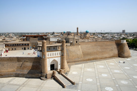 Medieval Ark fortress. Bukhara, Uzbekistan.