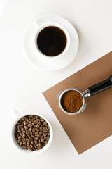 Obraz na płótnie Canvas black aromatic top grade coffee