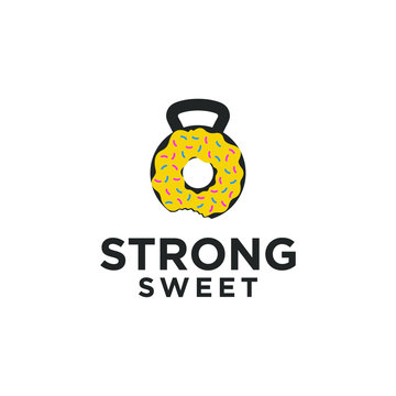 Fitness Logo Template Vector Fun And Strong 