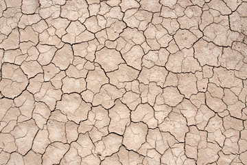 Dried soil (Playa or so called 'takir'). Uzbekistan, Turkmenistan, Kyzylkum Desert, Central Asia.