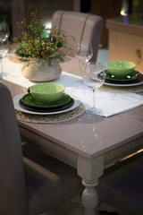 modern house interior dinnig room