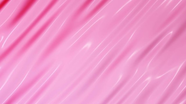 Abstract pink ripples background. Seamless looped animation. 3d rendering