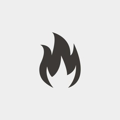 fire flame vector icon burning 