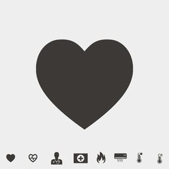 heart love vector icon valentine marriage and couples