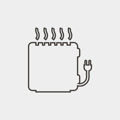 bread toaster vector icon breakfast