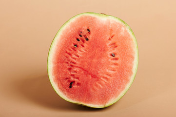 Fresh watermelon half slice