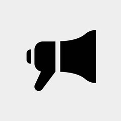 mega phone loud speaker vector icon 