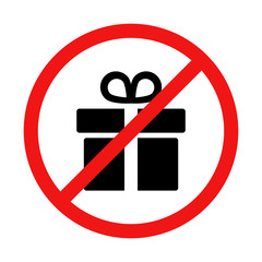 No Gift or Present Sign