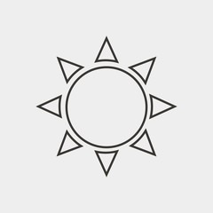 sun icon vector illustration symbol