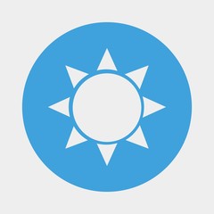 sun icon vector illustration symbol