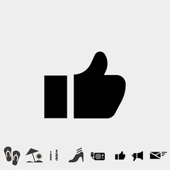 thumbs up like vector icon