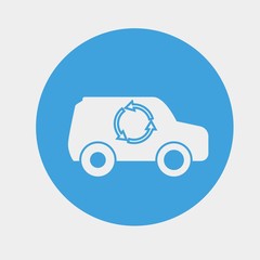 car air circulation vector icon ventilation