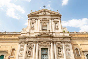 Fototapeta na wymiar The Church of Saint Susanna at the Baths of Diocletian in Rome, Lazio, Italy