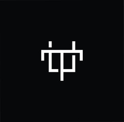 Obraz premium Initial based modern and minimal Logo. UT TU letter trendy fonts monogram icon symbol. Universal professional elegant luxury alphabet vector design