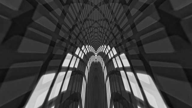 Abstract Explosive Cyberspace Animation Background, Loop, 4k
