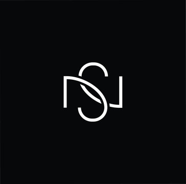 Initial based modern and minimal Logo. NS SN letter trendy fonts monogram icon symbol. Universal professional elegant luxury alphabet vector design