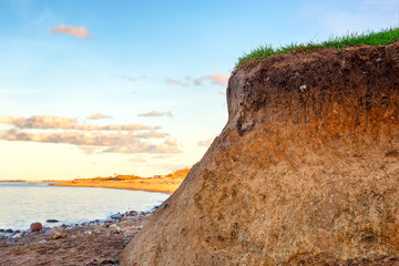 Soil profile on a cliff near Heiligenhafen at the Baltic Sea