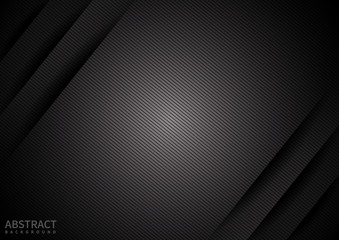 Abstract black paper background diagonal overlapping layer with shadow. Modern style. You can use for template brochure design. poster, banner web, flyer, etc.