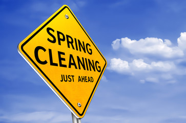 Spring Cleaning ahead - roadsign message