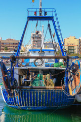 Fototapeta na wymiar Details of fishing vessel machinery