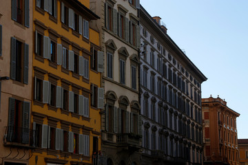 Architectonic heritage in the old town of Florence